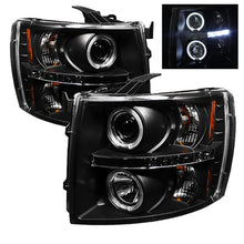 Load image into Gallery viewer, SPYDER 5009494 FITS: Chevy Silverado 1500 07-13 Projector Headlights LED Halo LED Blk PRO-YD-CS07-HL-BK Headlights