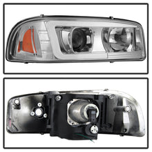Load image into Gallery viewer, SPYDER 5084620 FITS: GMC Sierra 1500/2500/3500 99-06 V2 Projector Headlights DRL Chrome PRO-YD-CDE00V2-LB-C Headlights