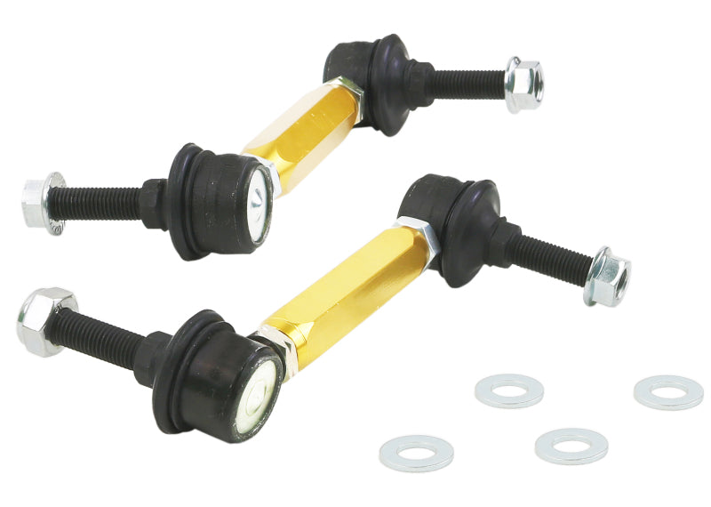 Whiteline KLC140-135 FITS: Universal Sway Bar End Link Kit 130-155mm Heavy Duty Adjustable 10mm Ball Studs Sway Bar Endlinks