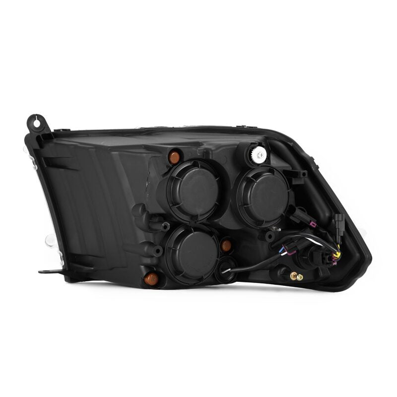 AlphaRex 880563 FITS: 09-18 RAM 1500 PRO-Series Proj Headlights Alpha-Black w/Sequential Signal & Top/Middle DRL Headlights