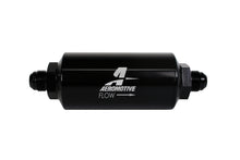 Load image into Gallery viewer, Aeromotive 12375 FITS: In-Line Filter AN-08 size Male 10 Micron Microglass Element Bright-Dip Black Fuel