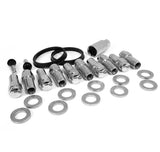 Race Star 601-1433-10 FITS: 14mm x 1.5 Open End 1.38in Shank w/ .875in Head 15+ Mustang Deluxe Lug Kit 10 PK Lug Nuts