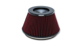 Vibrant 10960 FITS: The Classic Perf Air Filter 5in OD Conex3-5/8in Tallx6in ID Bellmouth VelocityStack10950-52 Air Filters Universal Fit