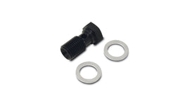Vibrant 11461 FITS: Aluminum Banjo Bolt w/2 Washers M14x1.5, 22mm lg Anodized Black Fittings