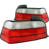 ANZO 221215 FITS: 1992-1998 BMW 3 Series E36 Coupe/Convertable Taillights Red/Clear Tail Lights