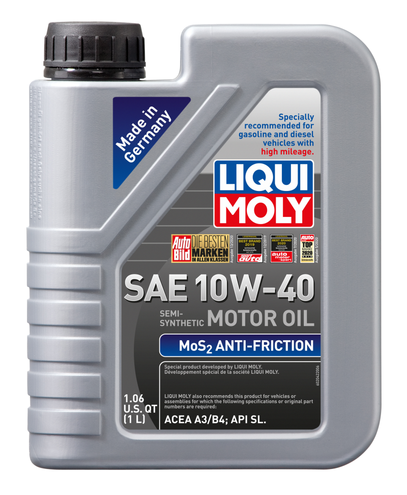 LIQUI MOLY 2042 FITS: 1L MoS2 Anti-Friction Motor Oil 10W40 Motor Oils