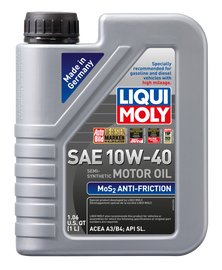 LIQUI MOLY 2042 FITS: 1L MoS2 Anti-Friction Motor Oil 10W40 Motor Oils