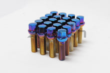 Load image into Gallery viewer, Wheel Mate 40612BR FITS: Mevius Lug Bolt Set of 20 Black 14x1.50 40mm Ball 14mm RAD Lug Nuts