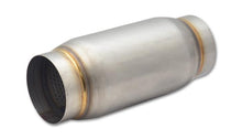 Load image into Gallery viewer, Vibrant 1769 FITS: SS Race Muffler 3in inlet/outlet x 9in long 3.75in Muffler Body OD Muffler