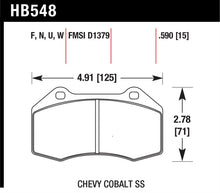 Load image into Gallery viewer, Hawk Performance HB548U.510 FITS:Hawk Renault Clio / Cobalt SS DTC-70 Front Brake Pads Brake Pads Racing
