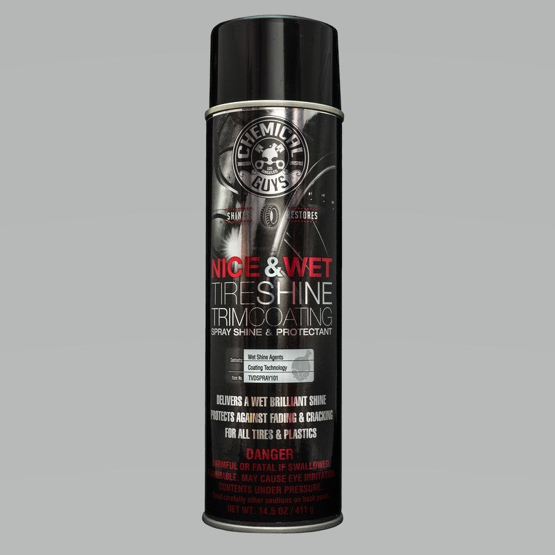 Chemical Guys TVDSPRAY101 FITS: Nice & Wet Tire Shine Protective Coating for Rubber/Plastic Car Waxes