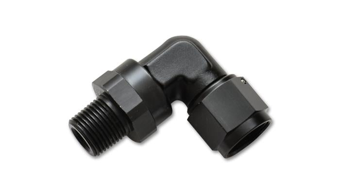 Vibrant 11380 FITS: -3AN to 1/8in NPT Female Swivel 90 Degree Adapter Fitting Fittings