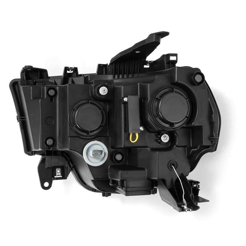 AlphaRex 880549 FITS: 19-21 Ram 2500 LUXX LED Proj Headlights Plank Style Alpha Blk w/Activ Light/Seq Signal/DRL Headlights