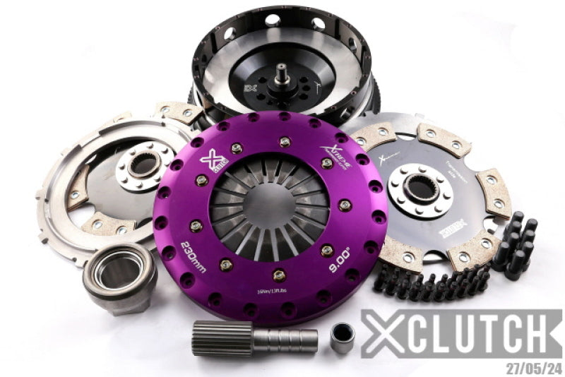 XCLUTCH XKBM23594-2E FITS:XClutch 11-13 BMW 335is Base 3.0L 9in Twin Solid Ceramic Clutch Kit (6 Bolt/PB in Input Shaft) Clutch Kits Multi