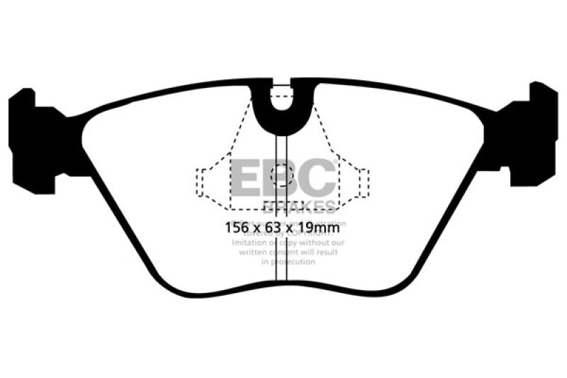 EBC DP4689R FITS: 92-95 BMW M3 3.0 (E36) Yellowstuff Front Brake Pads Brake Pads Performance