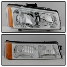 Load image into Gallery viewer, SPYDER 5064912 FITS:xTune Chevy Silverado 2500HD 03-06 Crystal Headlights w/ Bumper Lights Chrome HD-JH-CSIL03-AM-C-SET Headlights