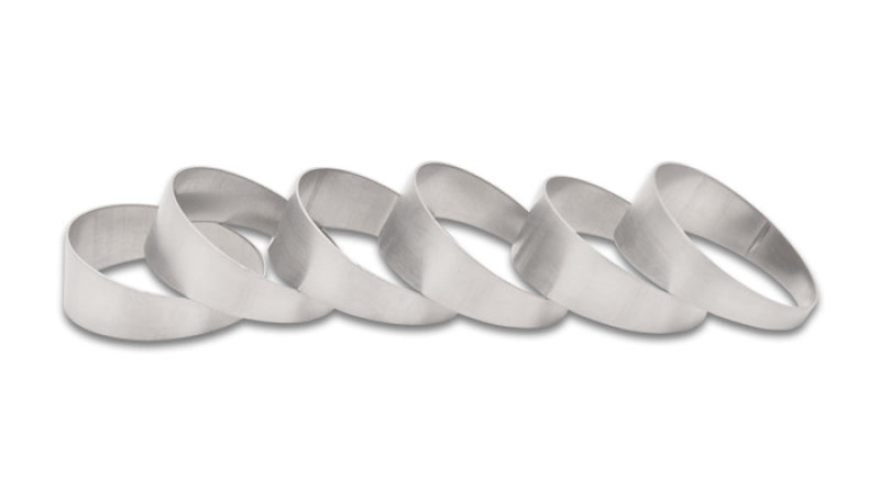 Vibrant 13622 FITS: 2.25in O.D. T304 SS Pie Cuts Set of 6 Steel Tubing