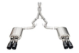 CORSA Performance 21260BLK FITS: 2024-2025 Ford Mustang V8 5.0L 3in Cat-Back Exhaust System w/ Twin 4in Black Straight Tips Catback