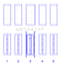 Load image into Gallery viewer, King Engine Bearings MB5442XP.026 FITS:King Ford 2.0 2.3L EcoBoost Crankshaft Main Bearing Set (Set of 5) Bearings