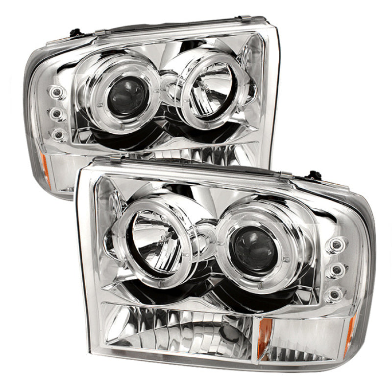 SPYDER 5010360 FITS: Ford F250 Super Duty 99-04 Projector Version 2 LED Halo LED Chrm PRO-YD-FF25099-1P-G2-C Headlights