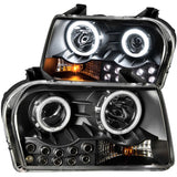 ANZO 121152 FITS: 2005-2010 Chrysler 300 Projector Headlights w/ Halo Black (Does Not Fit S Models) Headlights