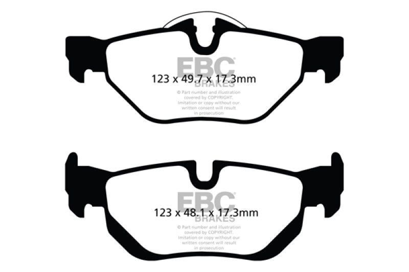 EBC UD1267 FITS: 13+ BMW X1 2.0 Turbo (28i) Ultimax2 Rear Brake Pads Brake Pads OE