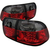 SPYDER 5005038 FITS: Honda Civic 96-98 4Dr LED Tail Lights Red Smoke ALT-YD-HC96-4D-LED-RS Tail Lights