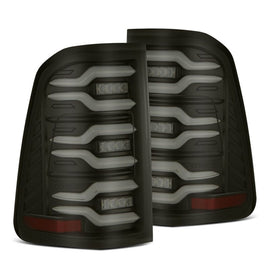 AlphaRex 640040 FITS: 19-21 Dodge Ram 1500 Luxx-Series LED Tail Lights Black w/Activ Light/Seq Signal Tail Lights