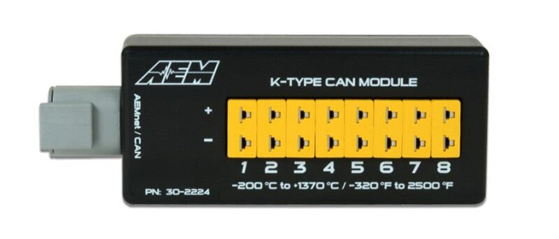 AEM 30-2224 FITS: 8 Channel K-Type Thermocouple EGT CAN Module Data Acquisition