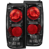 ANZO 211031 FITS: 1982-1994 Chevrolet S-10 Taillights Black Tail Lights