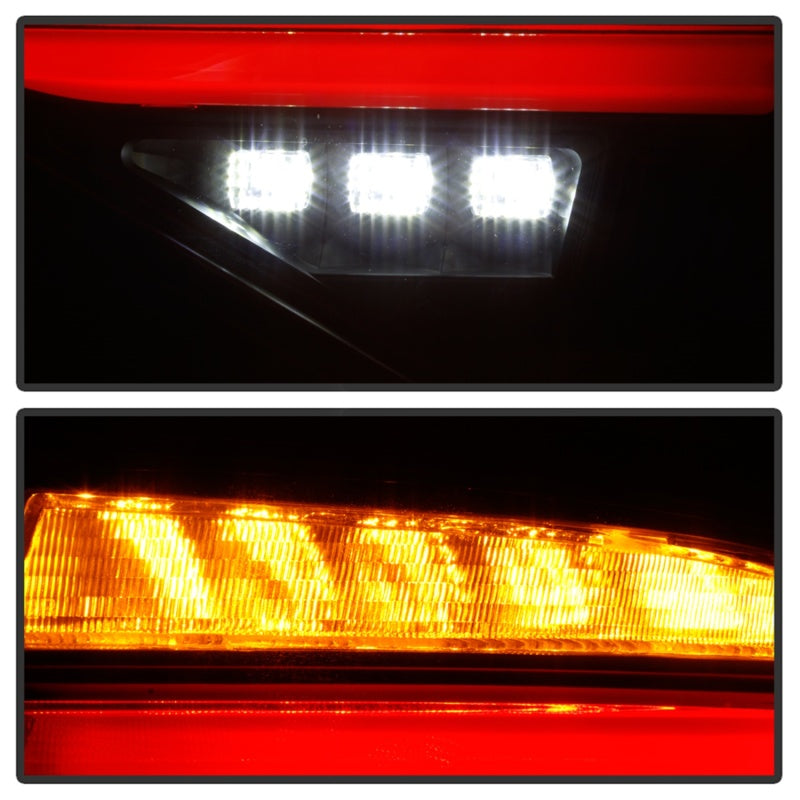 SPYDER 5086730 FITS: 08-14 Subara Impreza WRX Hatchback LED Tail Lights Seq Signal Black ALT-YD-SI085D-SEQ-BK Tail Lights