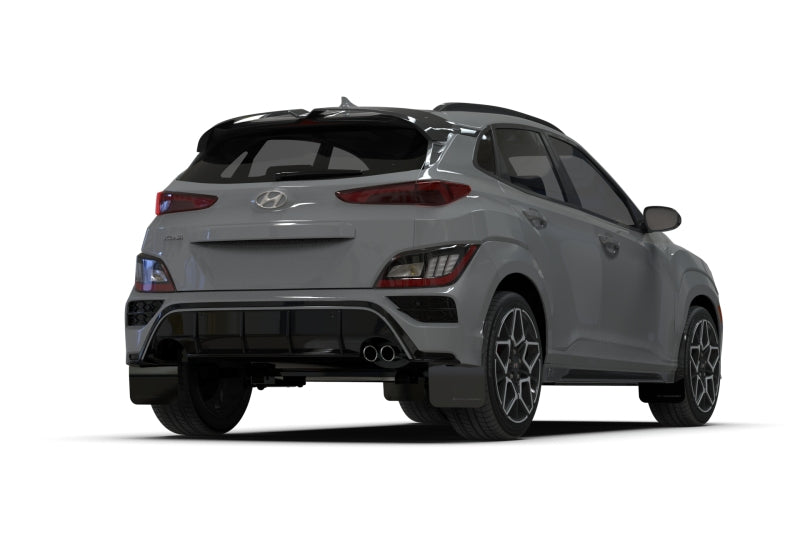 Rally Armor MF93-UR-BLK-RD FITS: 22-23 Hyundai Kona N-Line Black UR Mud Flap w/Red Logo Mud Flaps