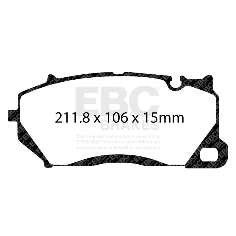 EBC DP32492C FITS: 2020+ Audi RS6 4.0L / 2021+ Audi RS7 4.0L Redstuff Front Brake Pads Brake Pads Performance