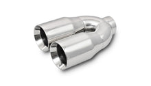 Load image into Gallery viewer, Vibrant 1339 FITS: 2.5in ID Dual 3.5in OD Round SS Tips (Double Wall, Straight Cut) Tips