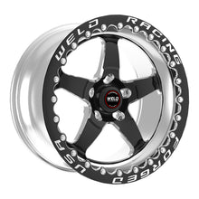 Load image into Gallery viewer, Weld 71MB510B75F FITS: S71 15x10.33 / 5x4.75 BP / 7.5in. BS Black Wheel (Medium Pad) Black Single Beadlock MT Wheels Forged