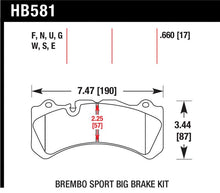Load image into Gallery viewer, Hawk Performance HB581U.660 FITS: Hawk 09 Nissan GT-R R35 Brembo DTC-70 Race Front Brake Pads Brake Pads Racing