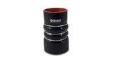 Vibrant 11830 FITS: 4 Ply Aramid Hump Hose w/3 SS Rings 4in ID x 8in Length Black Silicone Couplers & Hoses