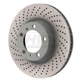 SHW Performance PFL39971 FITS:SHW 09-16 Porsche 911 Carrera w/o Ceramic Brake Left Front Drill-Dimp MB Brake Rotor (99735140101) Brake Rotors Drilled