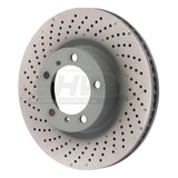 SHW Performance PFL39971 FITS:SHW 09-16 Porsche 911 Carrera w/o Ceramic Brake Left Front Drill-Dimp MB Brake Rotor (99735140101) Brake Rotors Drilled
