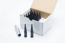 Load image into Gallery viewer, Wheel Mate 35421P FITS: Spiked Lug Nuts Set of 24 Black 14x1.50 Lug Nuts