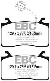 EBC DP42325R FITS: 2016+ Alfa Romeo Guilia 2.0T Yellowstuff Front Brake Pads Brake Pads Performance