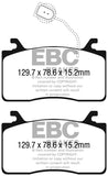 EBC DP32325C FITS: 2016+ Alfa Romeo Guilia 2.0T Redstuff Front Brake Pads Brake Pads Performance