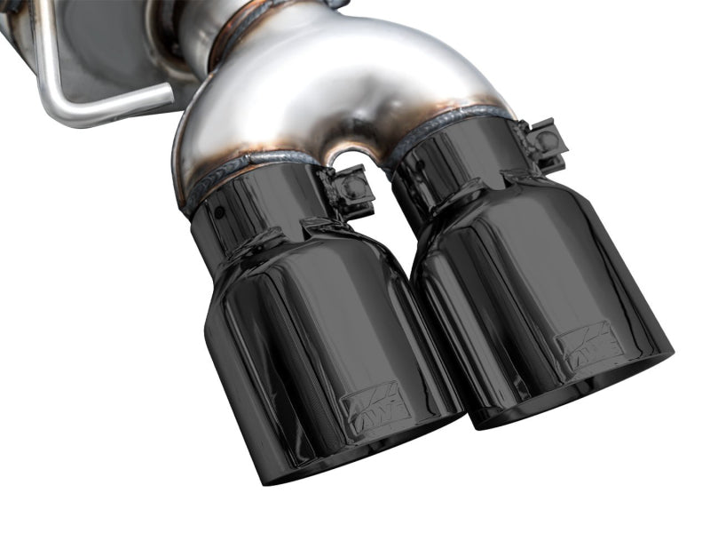 AWE Tuning 3015-43107 FITS: 19-23 Audi C8 S6/S7 2.9T V6 AWD Touring Edition Exhaust Diamond Black Tips Catback