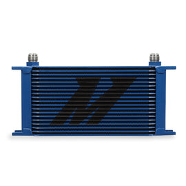 Mishimoto MMOC-19BL FITS: Oil Coolers FITS: Universal 19 Row Oil Cooler Blue Oil Coolers