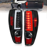ANZO 311382 FITS: 2004-2012 Chevrolet Colorado/ GMC Canyon LED Tail Lights w/ Light Bar Black Housing Tail Lights