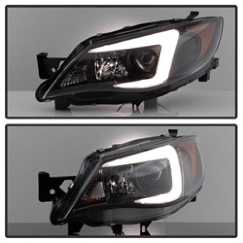 SPYDER 5083937 FITS: Subaru WRX 08-09 Projector Headlights HID Model Only Black PRO-YD-SWRX08-HID-LBDRL-BK Headlights