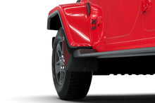 Load image into Gallery viewer, Rally Armor MF104-BLK-MBK FITS: 19-24 Jeep JT Gladiator (Mojave/Rubicon) Black Mud Flap w/Metallic Black Logo Mud Flaps
