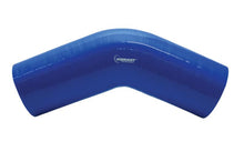 Load image into Gallery viewer, Vibrant 2917 FITS: 4 Ply Reinforced Silicone Elbow Connector 5in ID x 4in Leg 45 Deg Elbow (BLACK) Silicone Couplers &amp; Hoses