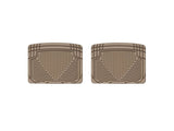 WeatherTech 93 Mercedes-Benz 300CE Rear Rubber Mats - Tan