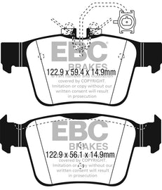 EBC UD1989 FITS: 17+ Alfa Romeo Giulia 2.0L Turbo Ultimax Rear Brake Pads Brake Pads OE